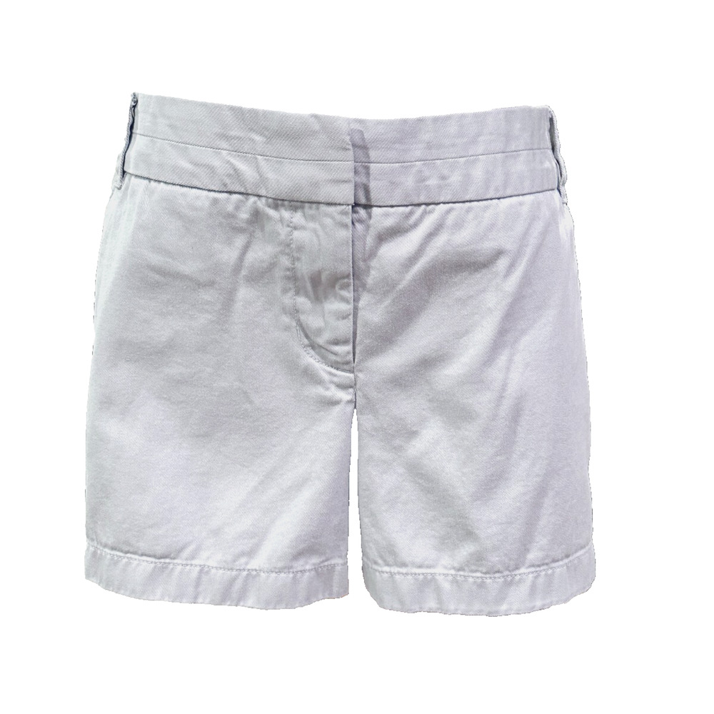 J Crew Women's Light Blue Cotton Flat Front Chino Short Size 12 Preppy